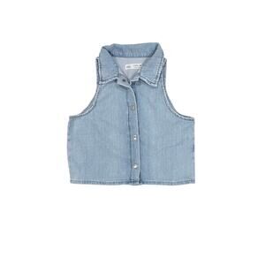 Zara Girls Sleeveless Denim Top